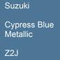 Preview: Suzuki, Cypress Blue Metallic, Z2J.